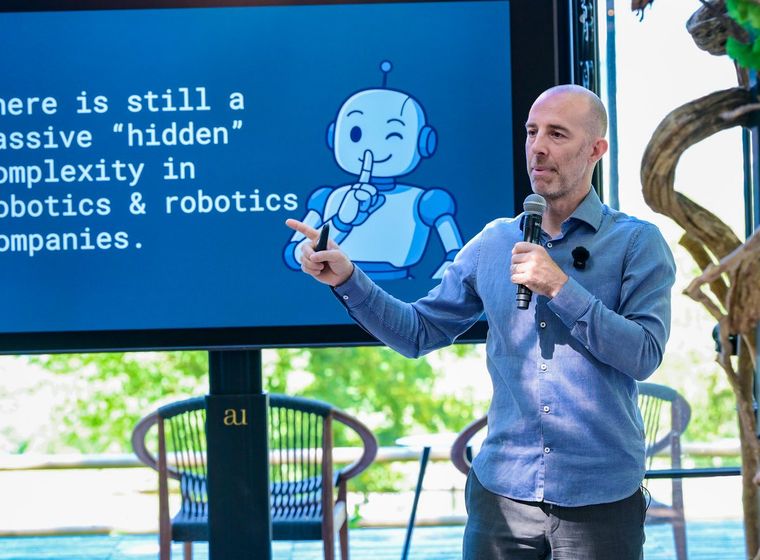 Robert MacKenzie speaking on robotics complexity